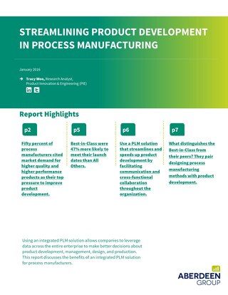 Streamline Product Development in Process Manufacturing