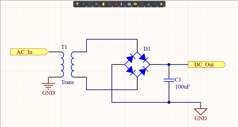kirurg mus Monument How to Design an AC to DC Converter Circuit in Altium Designer