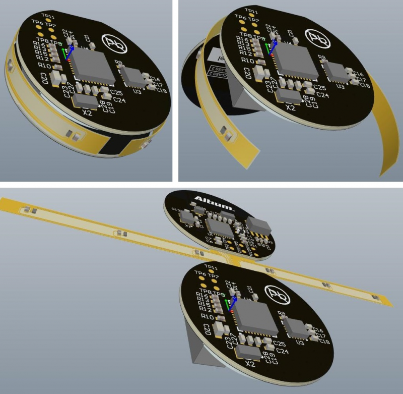 Rigid-flex PCB with flexible base material in Altium Designer