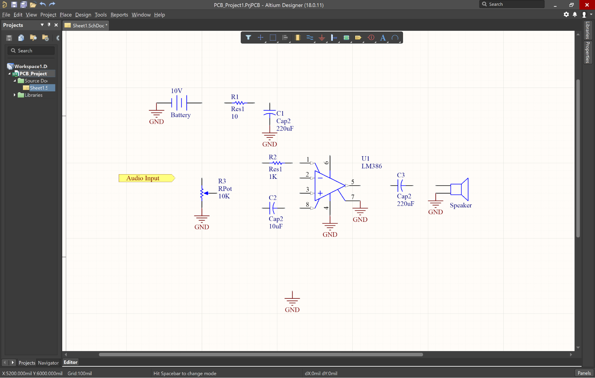 altium create pcb from schematic