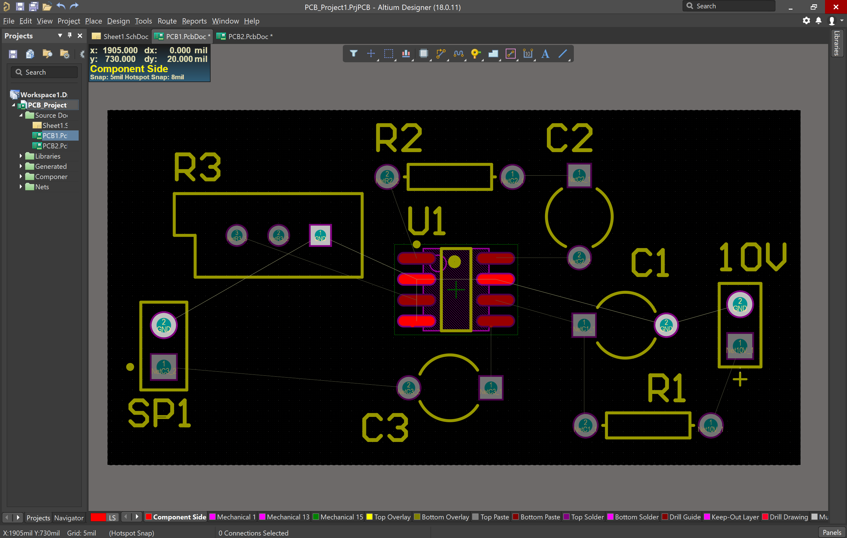 Многоканальные схемы в altium designer