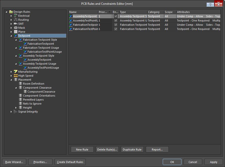 Test Point Altium Schematic