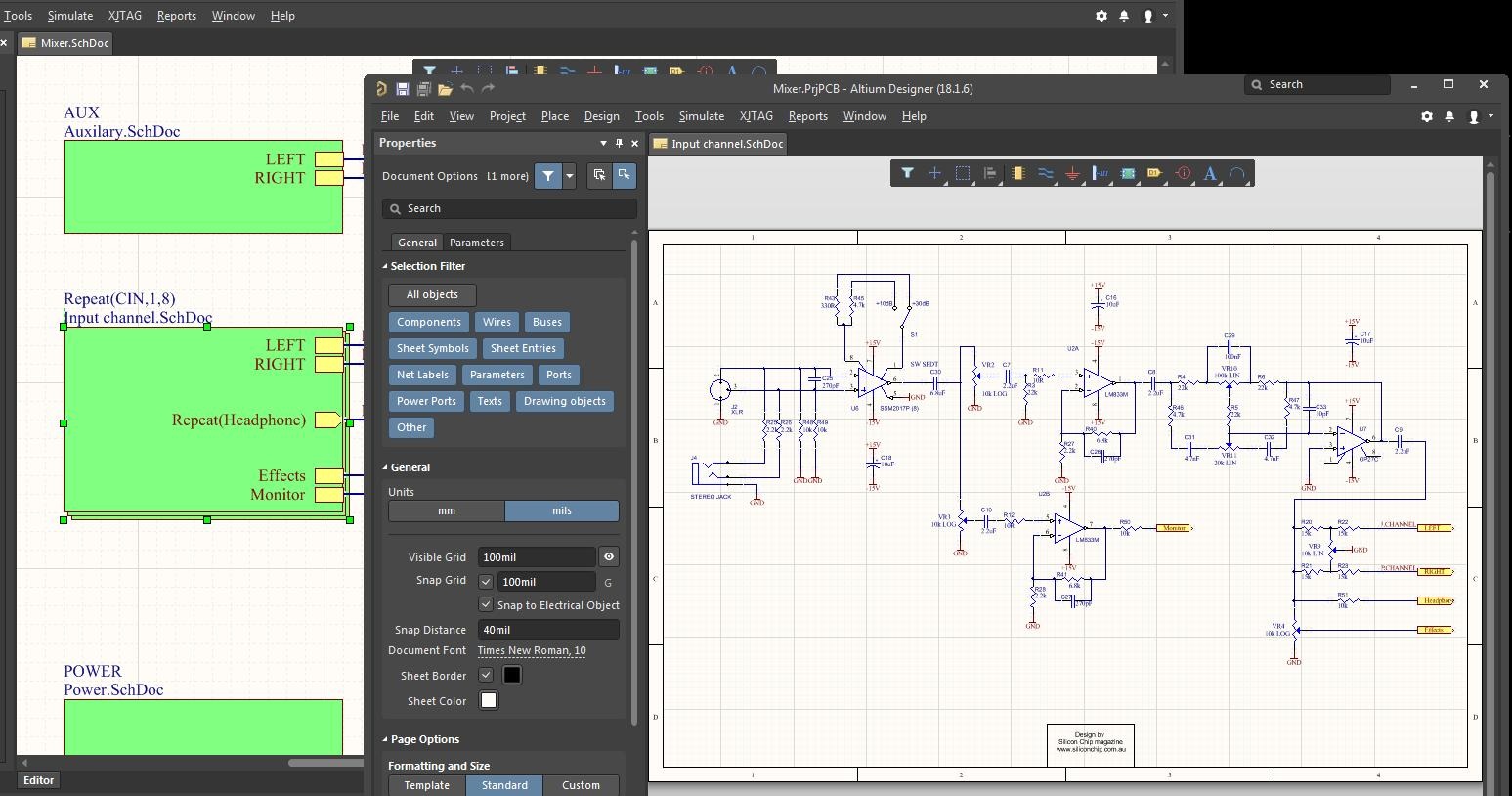 Схема altium designer