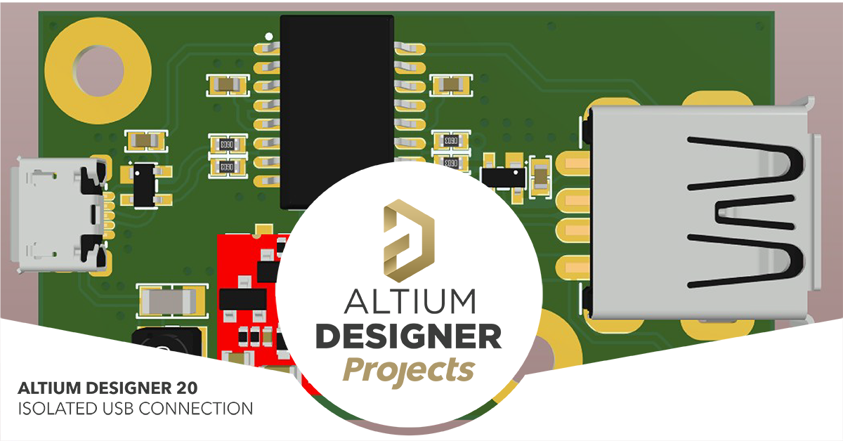Dos grados Chaise longue representación Isolated USB Connection Project | Engineering Projects | Altium