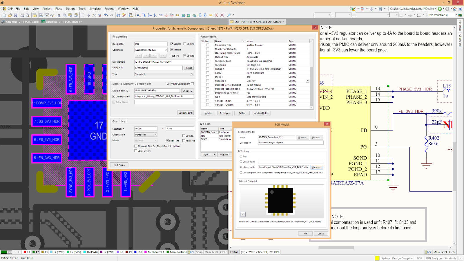 Altium designer обновить компонент на схеме из библиотеки