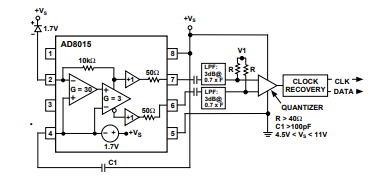 Application circuit from AD8015 datasheet