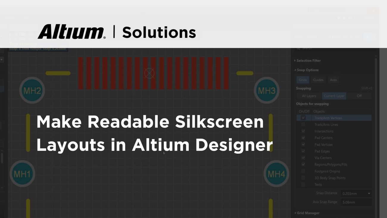 Make Readable Silkscreen Layouts in Altium Designer