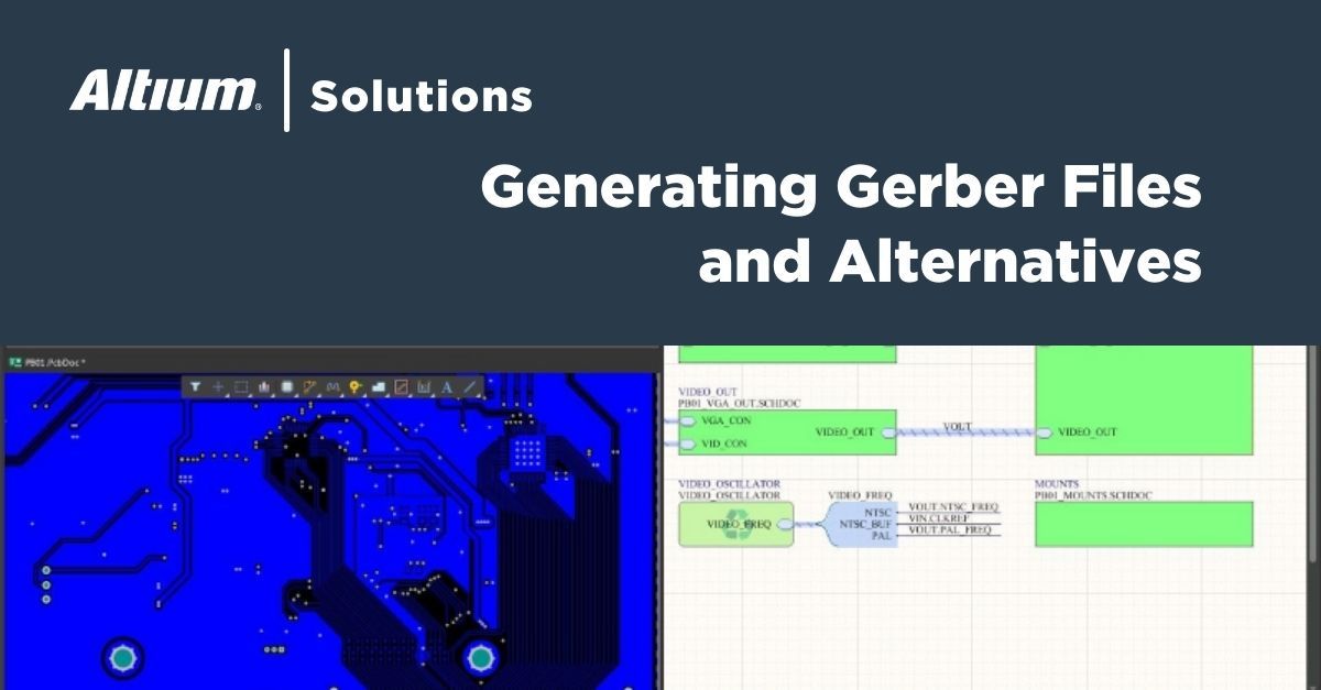 Generating Gerber Files and Alternatives