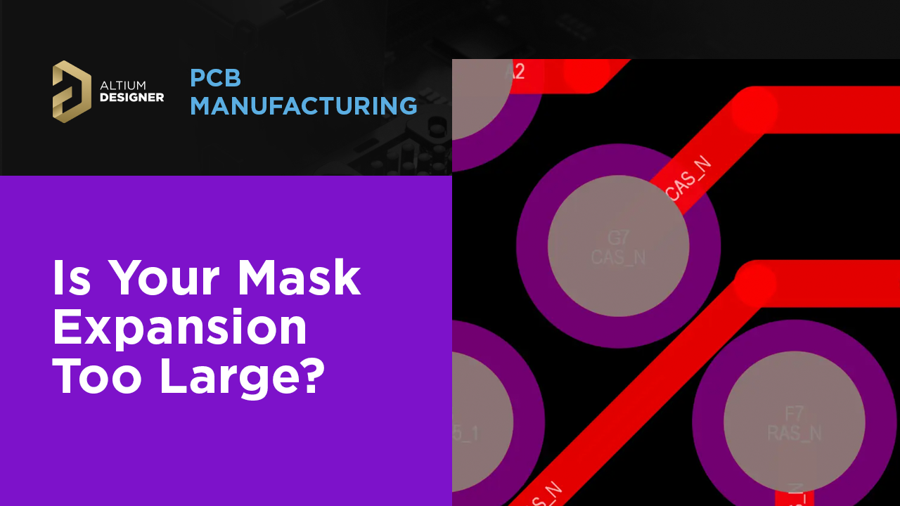 PCB mask expansion