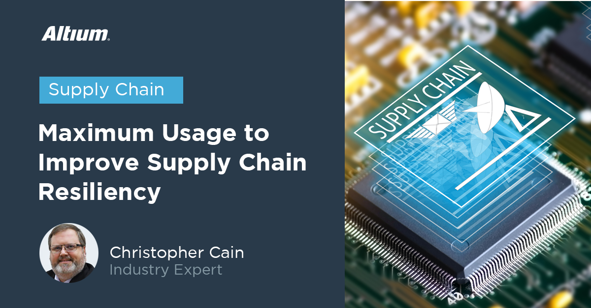 Maximum Usage to Improve Supply Chain Resiliency