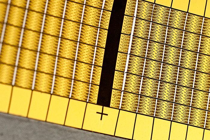 PCB gold traces on polyimide flex materials