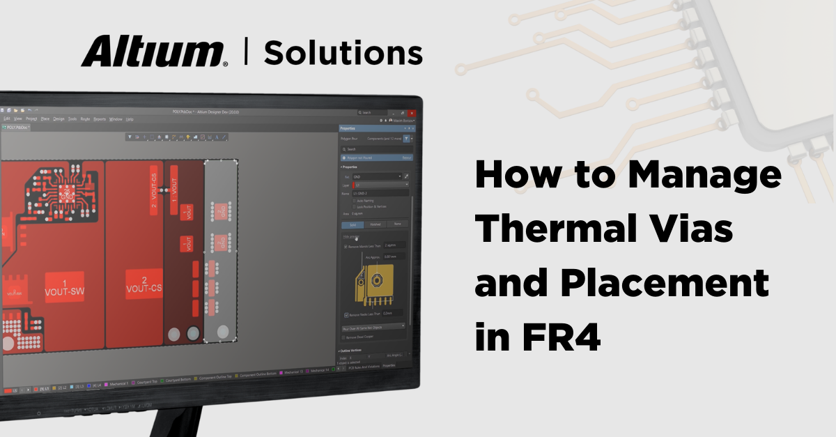 Thermal Via Management for PCBs