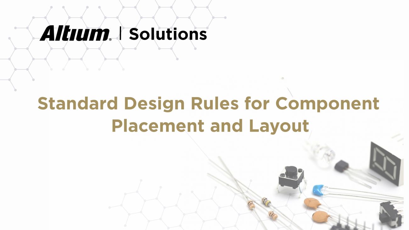 Utilizzo delle linee guida basate su regole progettazione per il posizionamento dei componenti di un circuito stampato