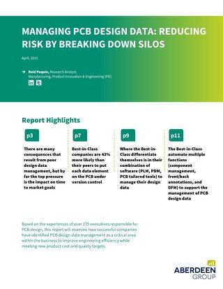 Managing PCB Design Data: Reducing Risk by Breaking Down Silos