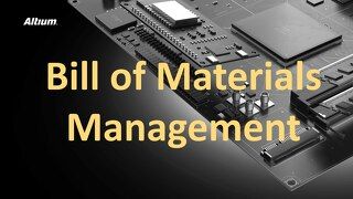 Bill of Materials Management