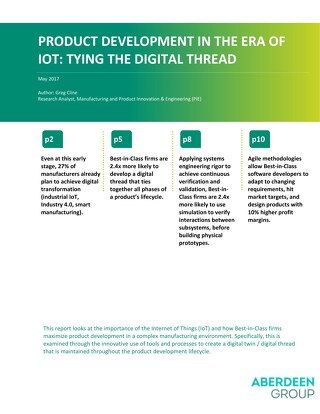 Product Development in the Era of IoT: Tying the Digital Thread