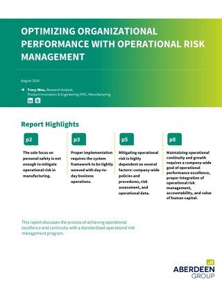 Optimizing Organizational Performance with Operational Risk Management