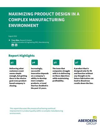 Maximizing Product Design in a Complex Manufacturing Environment