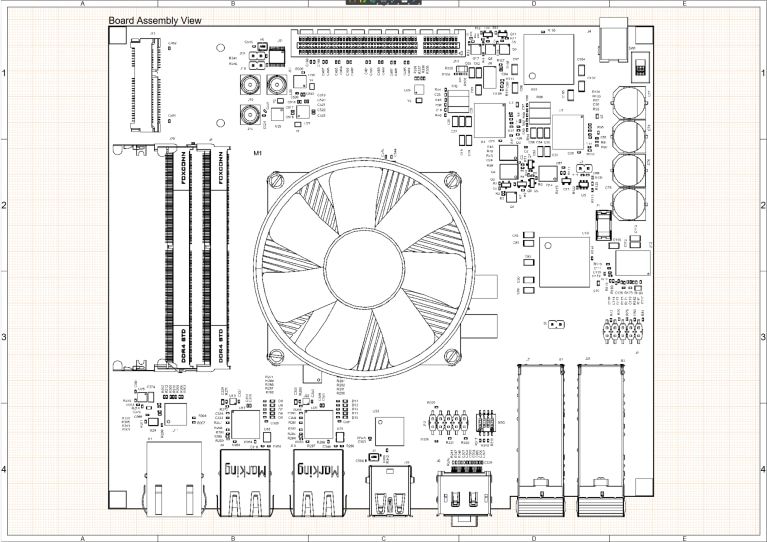 PCB assembly drawing