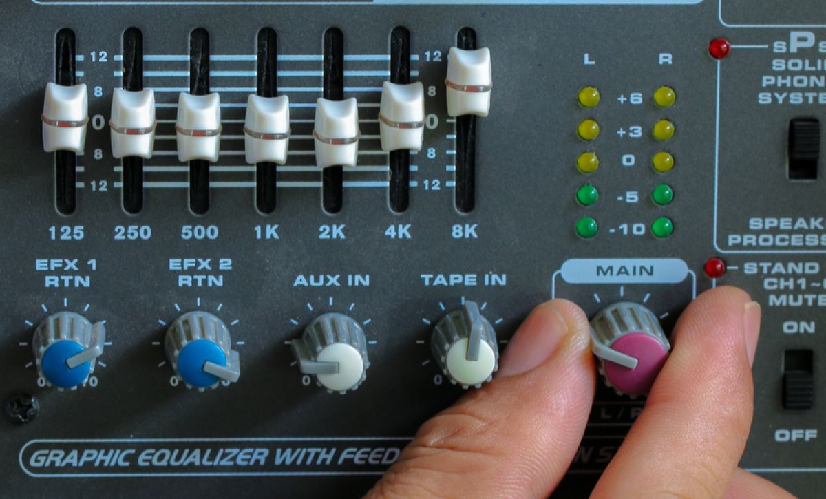 Equipo De Amplificador De Sonido De Audio Concepto De Ingeniería