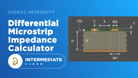Differential Microstrip Impedance Calculator